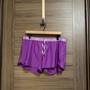 Under Armour Women's Vibrant Purple Athletic Shorts